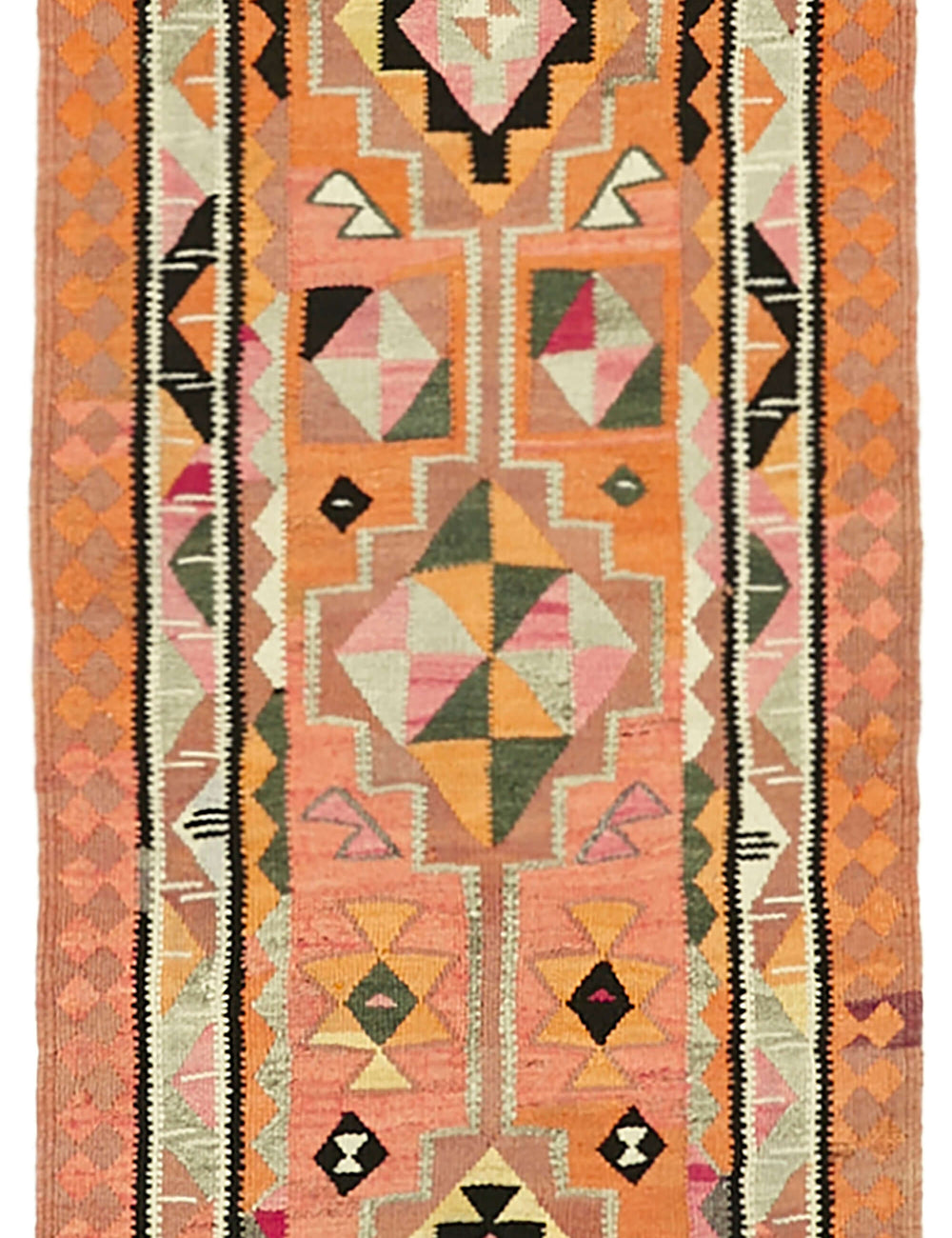 Vintage Heriki Kilim Runner - Restored Nomad 94x304cm