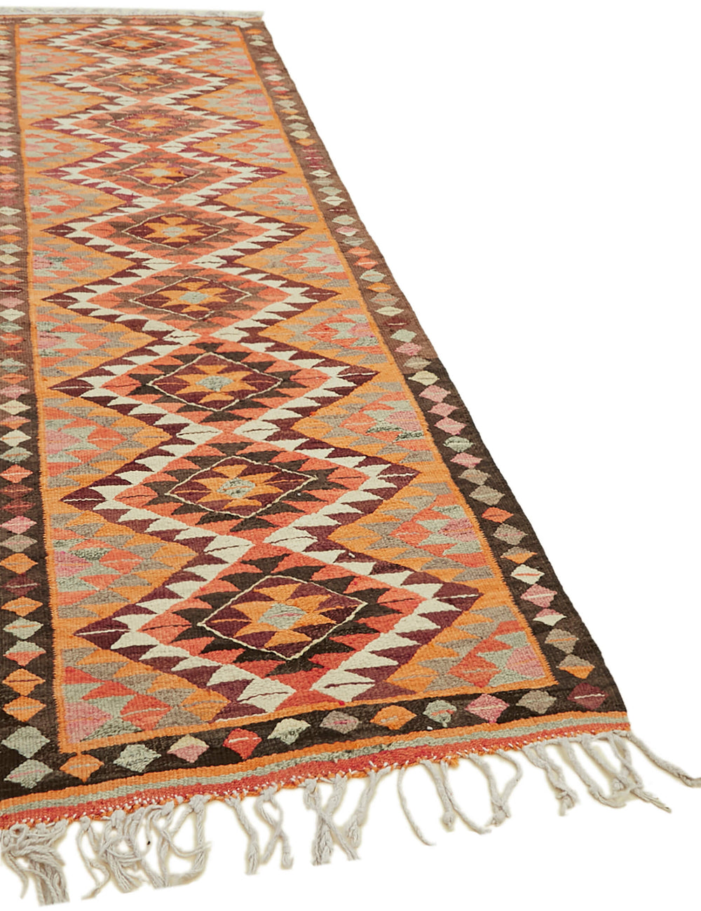 Vintage Heriki Kilim Runner - Anatolian Passage 101x321cm