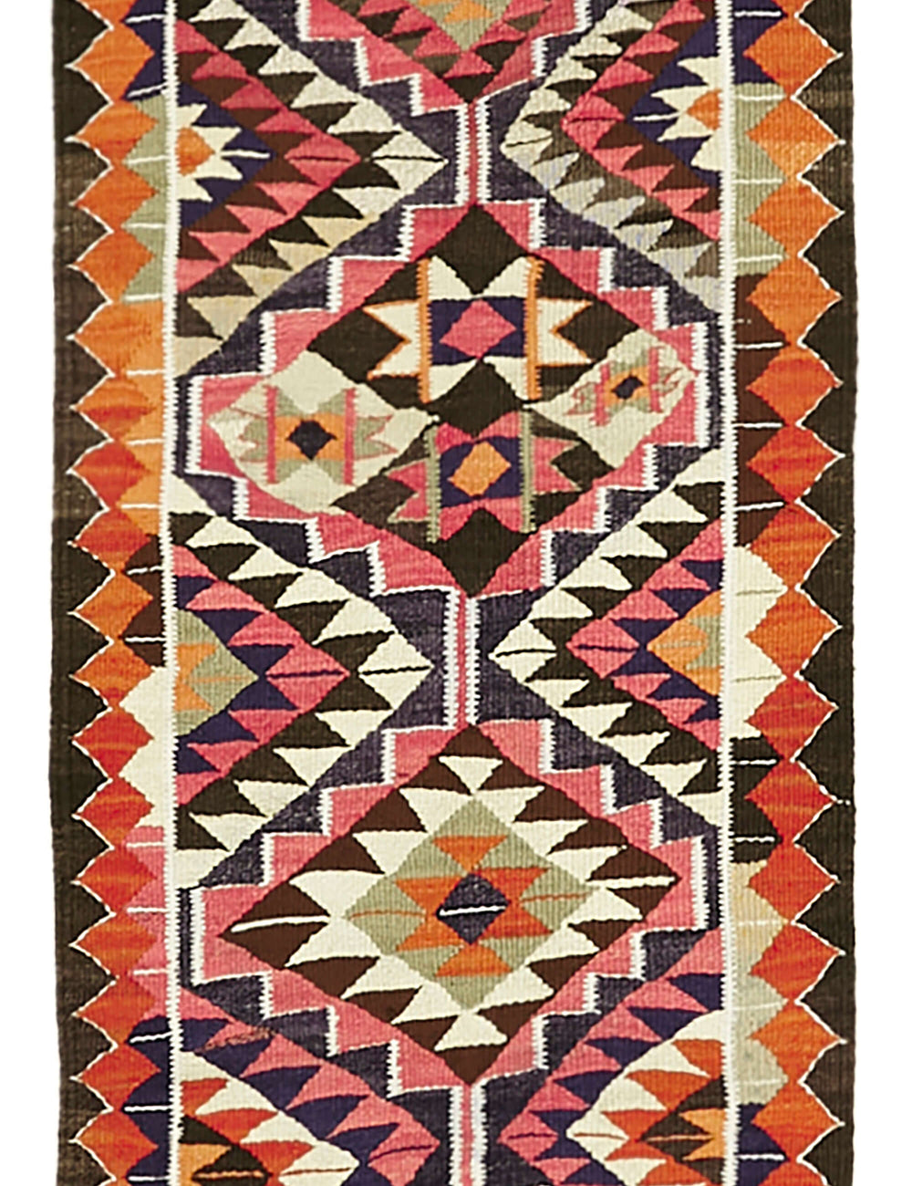 Vintage Heriki Kilim Runner - Crafted Archive 90x348cm