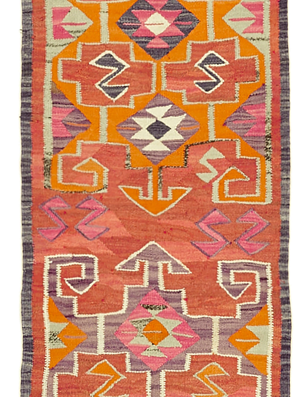 Vintage Heriki Kilim Runner - Heritage Weave 95x316cm