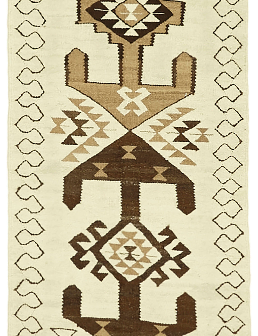 Vintage Heriki Kilim Runner - Worldly Runner 95x353cm