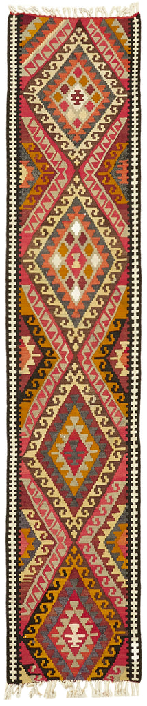 Vintage Heriki Kilim Runner - Nomad Heritage 84x368cm at Sama Rugs