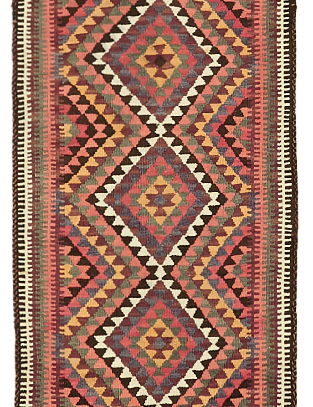 Vintage Heriki Kilim Runner - Anatolian Archive 92x316cm
