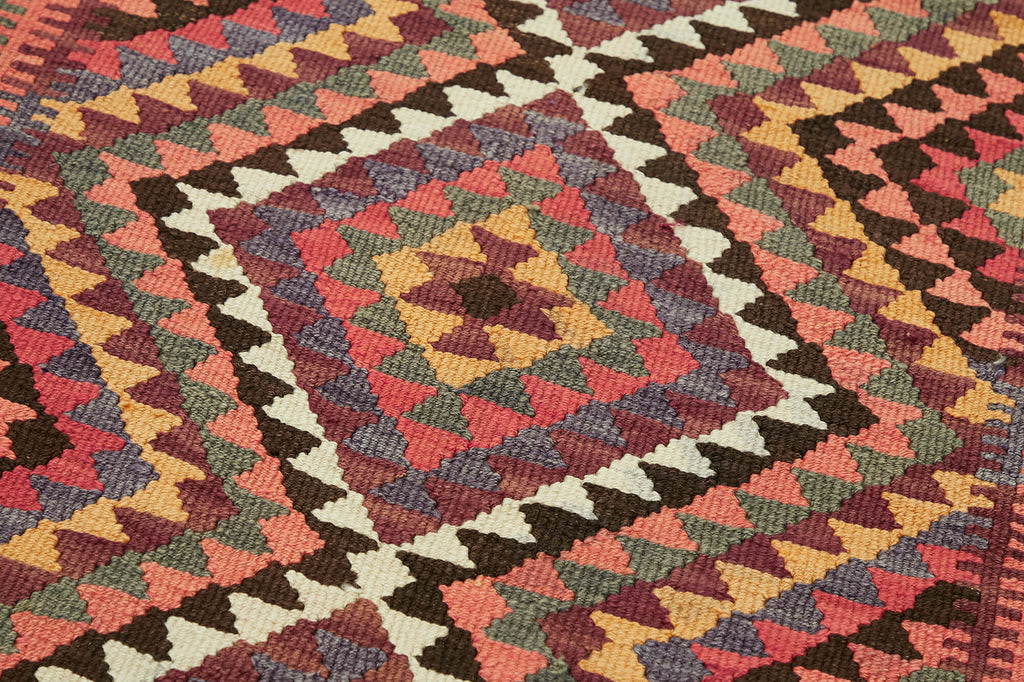 Vintage Heriki Kilim Runner - Anatolian Archive 92x316cm detail image 5 at Sama Rugs