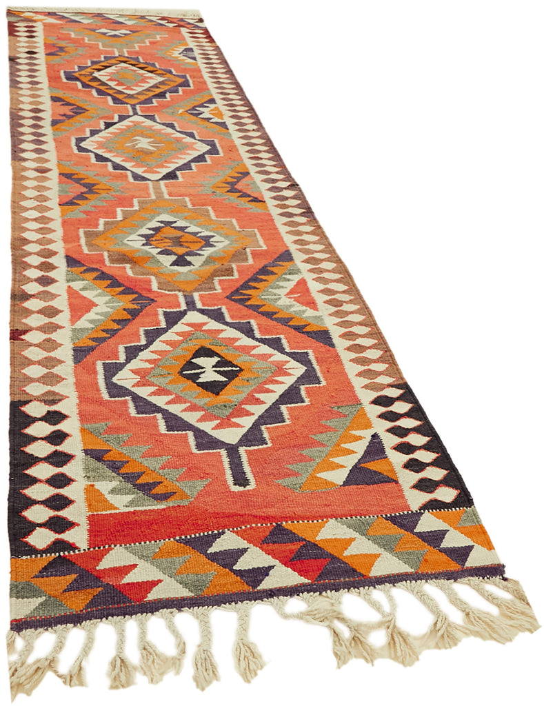 Vintage Heriki Kilim Runner - World Collected 100x345cm detail image 2 at Sama Rugs