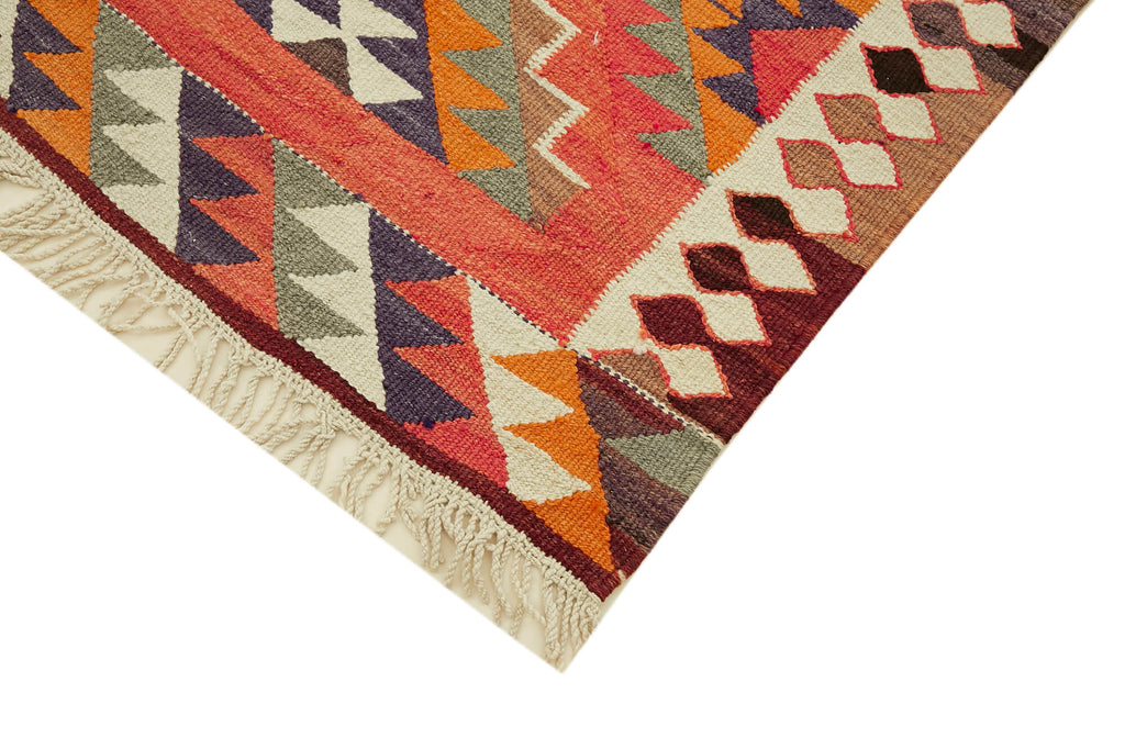Vintage Heriki Kilim Runner - World Collected 100x345cm detail image 4 at Sama Rugs