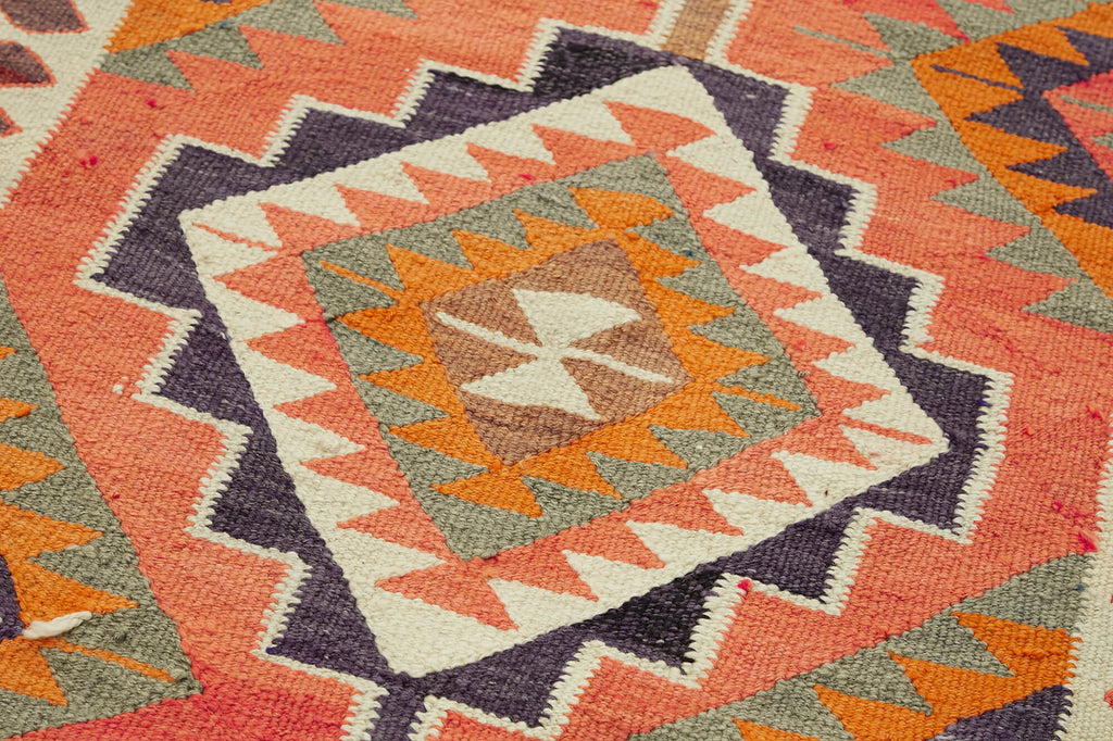 Vintage Heriki Kilim Runner - World Collected 100x345cm detail image 5 at Sama Rugs