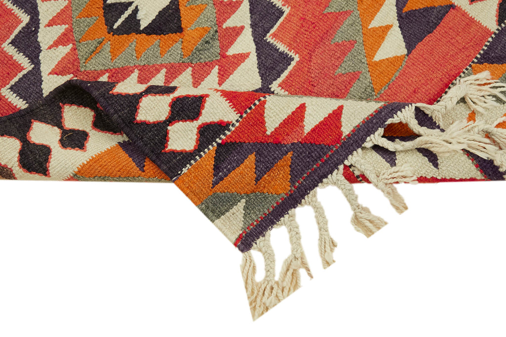 Vintage Heriki Kilim Runner - World Collected 100x345cm detail image 6 at Sama Rugs