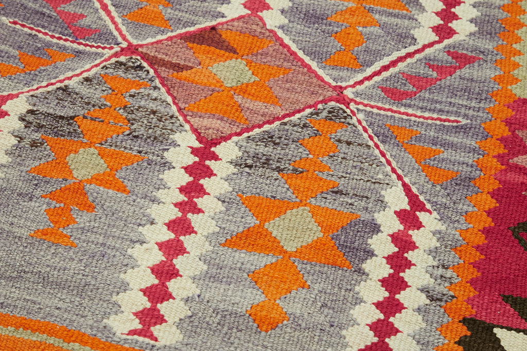 Vintage Heriki Kilim Runner - Restored Heritage 92x365cm detail image 5 at Sama Rugs