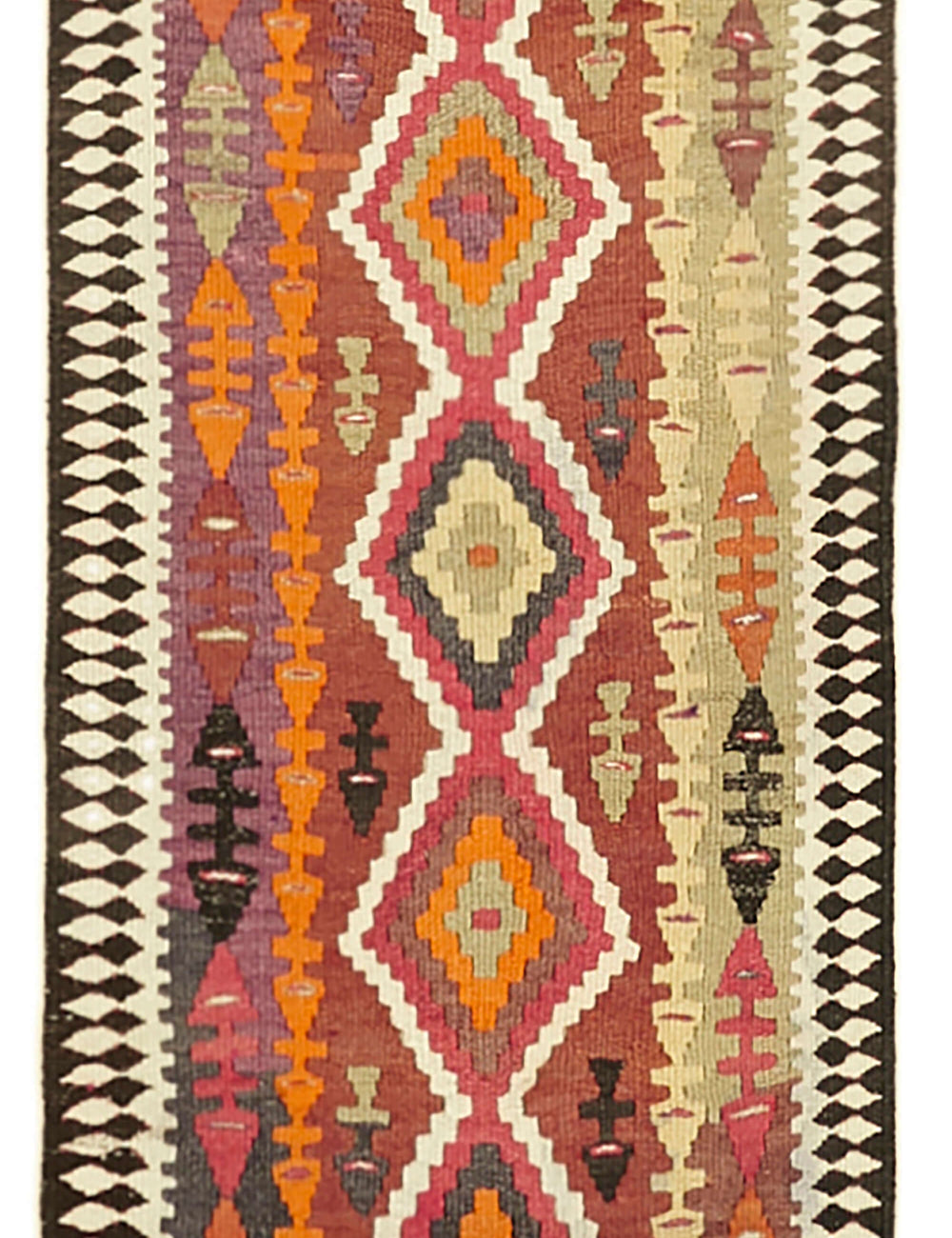 Vintage Heriki Kilim Runner - Old World Passage 86x365cm