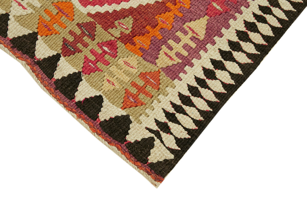 Vintage Heriki Kilim Runner - Old World Passage 86x365cm detail image 4 at Sama Rugs