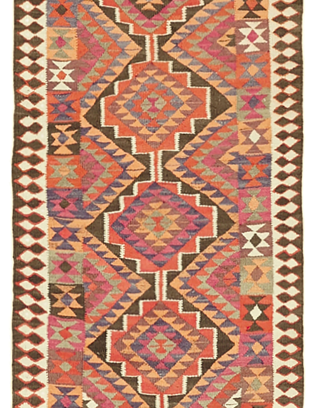 Vintage Heriki Kilim Runner - Hand Restored 90x347cm
