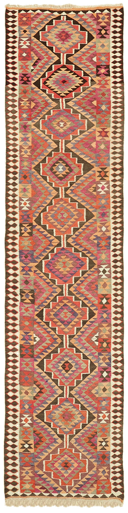 Vintage Heriki Kilim Runner - Hand Restored 90x347cm at Sama Rugs