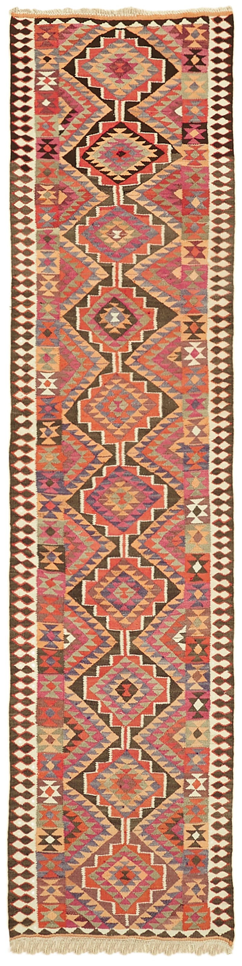 Vintage Heriki Kilim Runner - Hand Restored 90x347cm at Sama Rugs