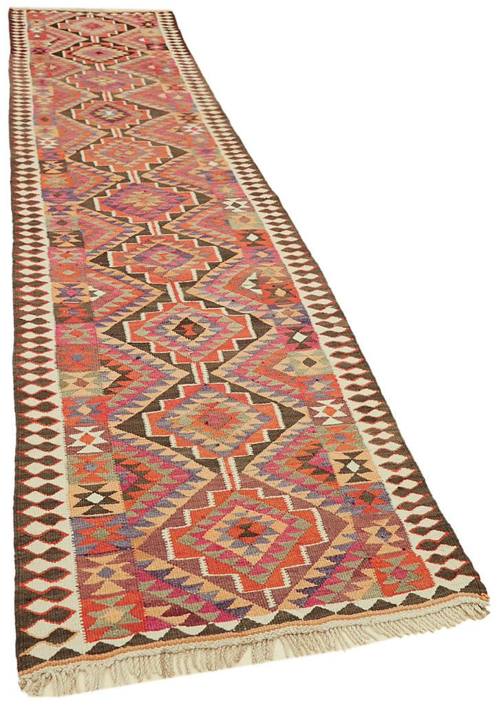 Vintage Heriki Kilim Runner - Hand Restored 90x347cm detail image 2 at Sama Rugs