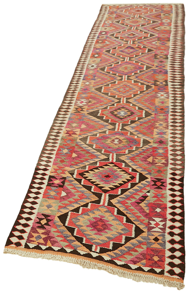 Vintage Heriki Kilim Runner - Hand Restored 90x347cm detail image 3 at Sama Rugs