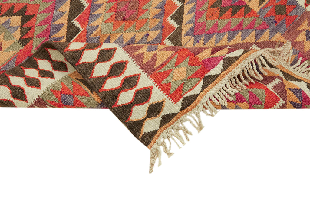 Vintage Heriki Kilim Runner - Hand Restored 90x347cm detail image 6 at Sama Rugs