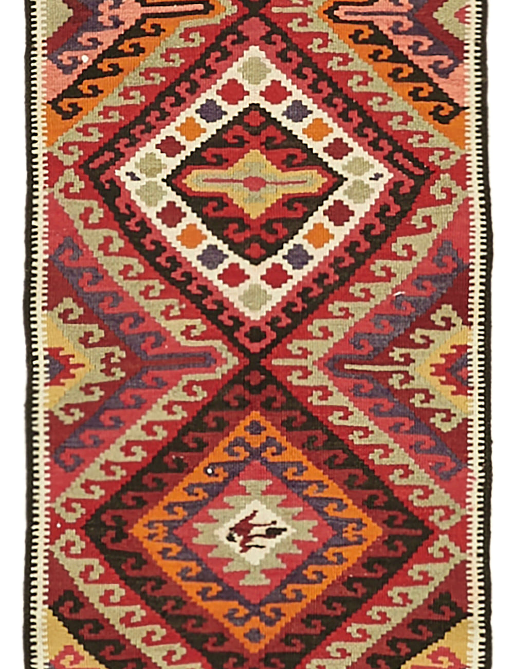 Vintage Heriki Kilim Runner - Collected Kilim 83x322cm