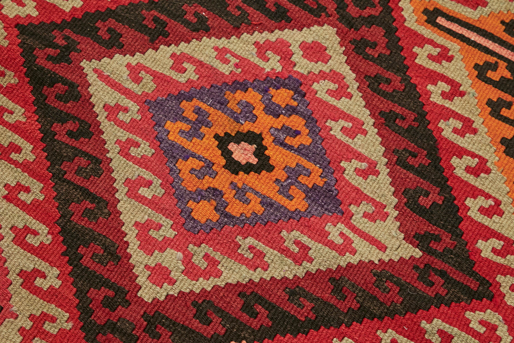 Vintage Heriki Kilim Runner - Collected Kilim 83x322cm detail image 5 at Sama Rugs