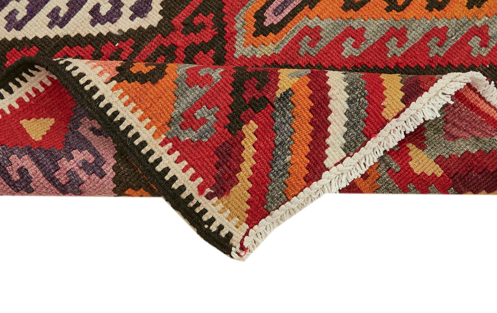 Vintage Heriki Kilim Runner - Collected Kilim 83x322cm detail image 6 at Sama Rugs