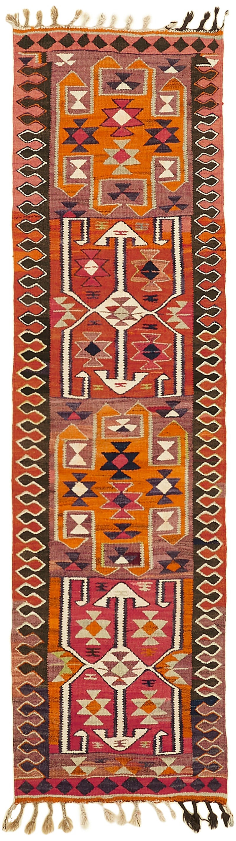 Vintage Heriki Kilim Runner - Woven Journey 90x307cm at Sama Rugs