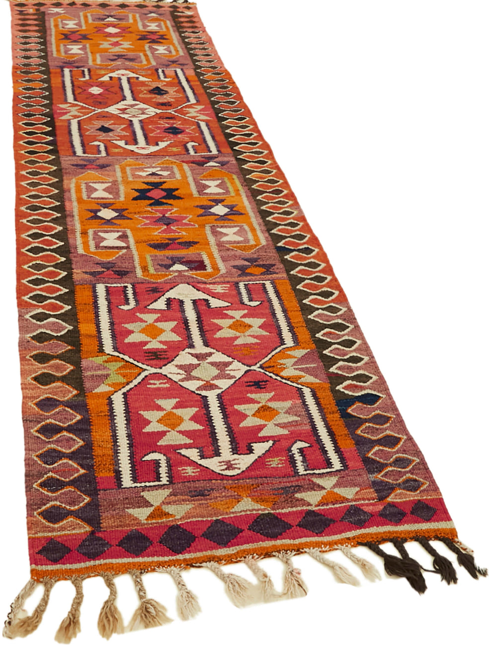 Vintage Heriki Kilim Runner - Woven Journey 90x307cm