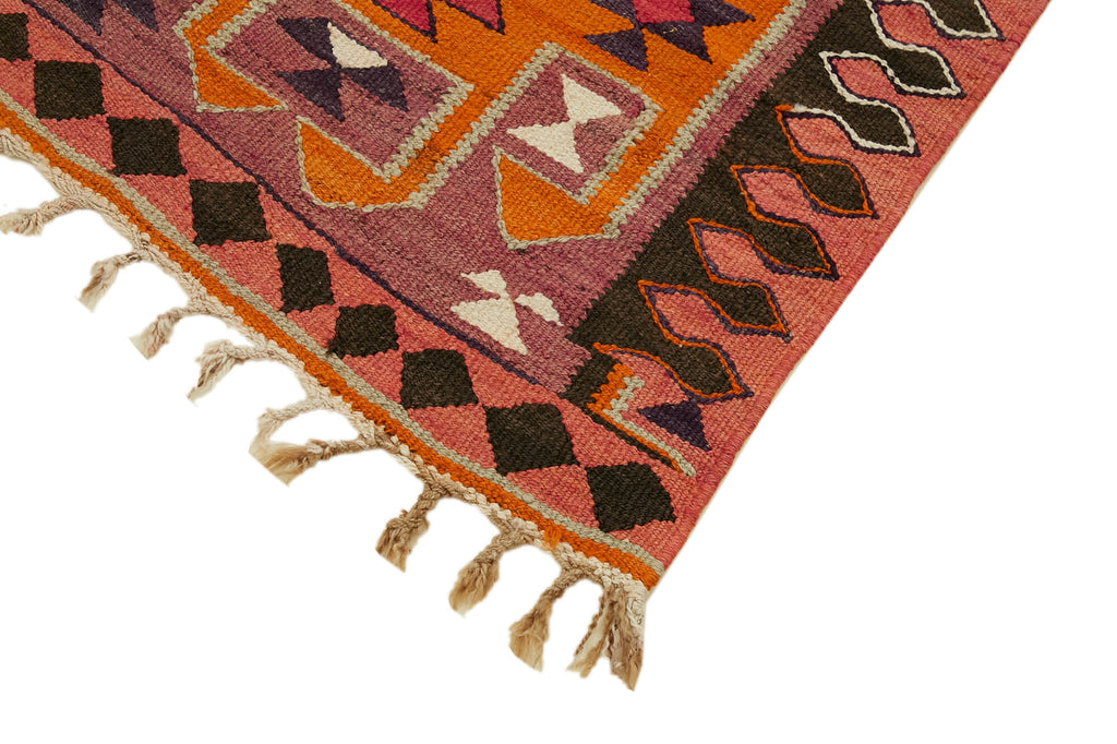 Vintage Heriki Kilim Runner - Woven Journey 90x307cm detail image 4 at Sama Rugs