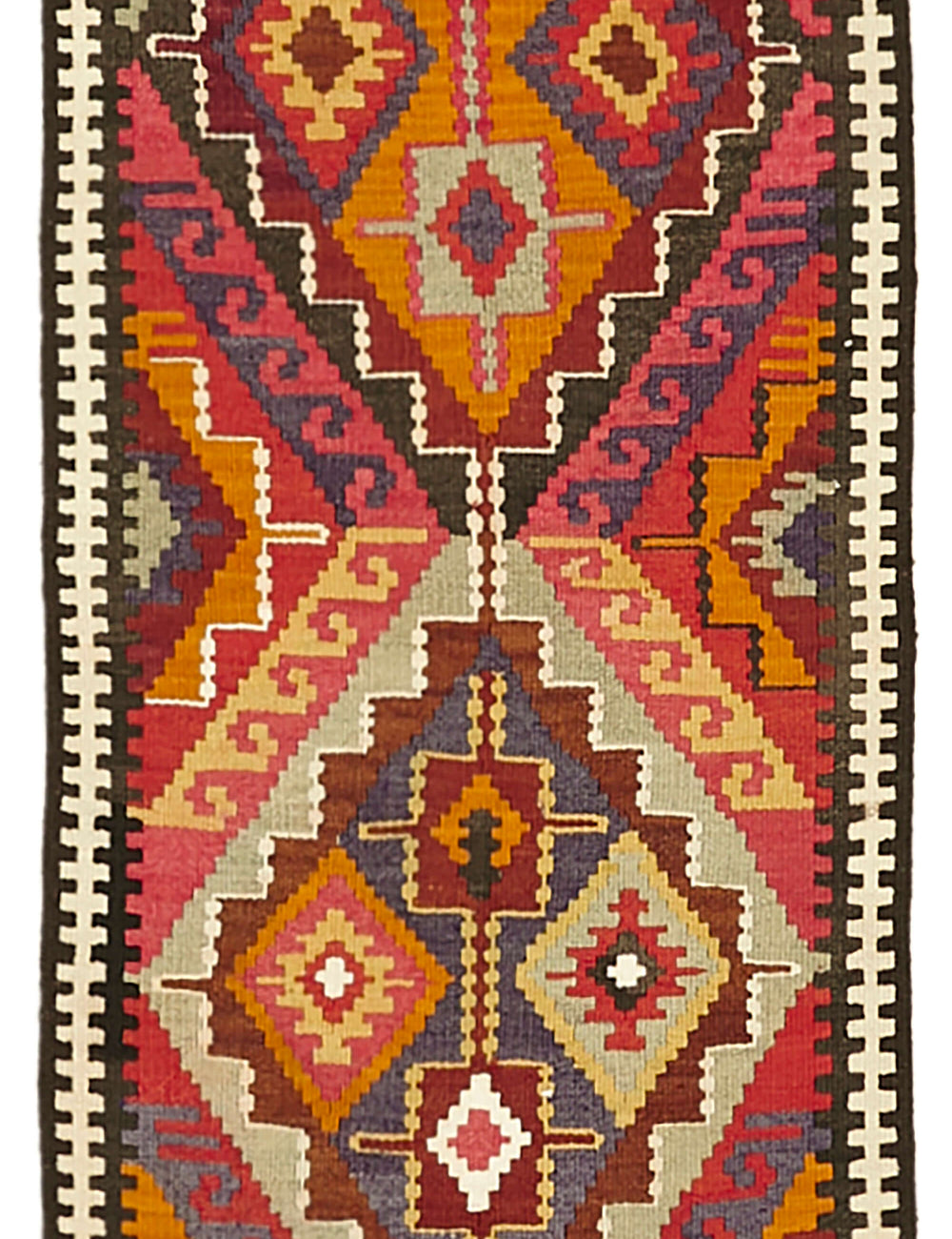 Vintage Heriki Kilim Runner - Artisan Refinished 90x383cm