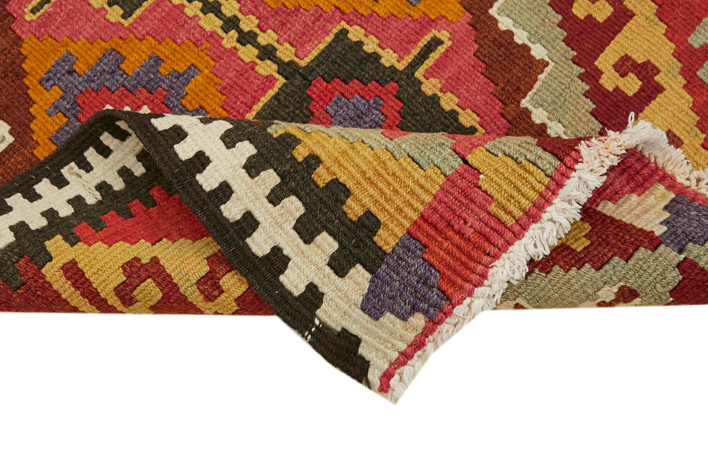 Vintage Heriki Kilim Runner - Artisan Refinished 90x383cm detail image 6 at Sama Rugs