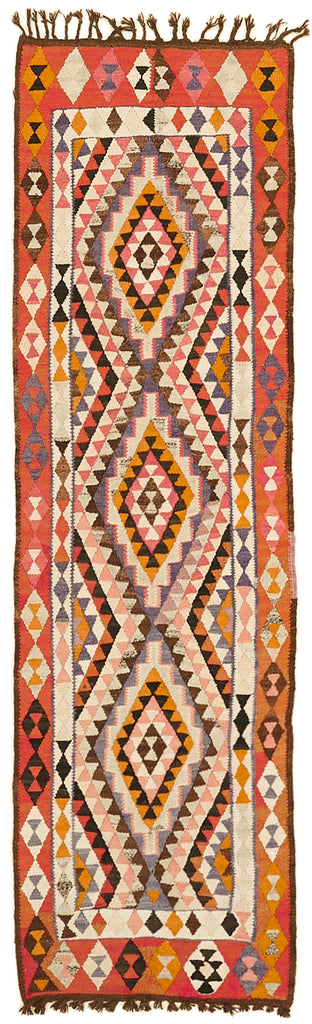 Vintage Heriki Kilim Runner - Global Heritage 92x292cm at Sama Rugs