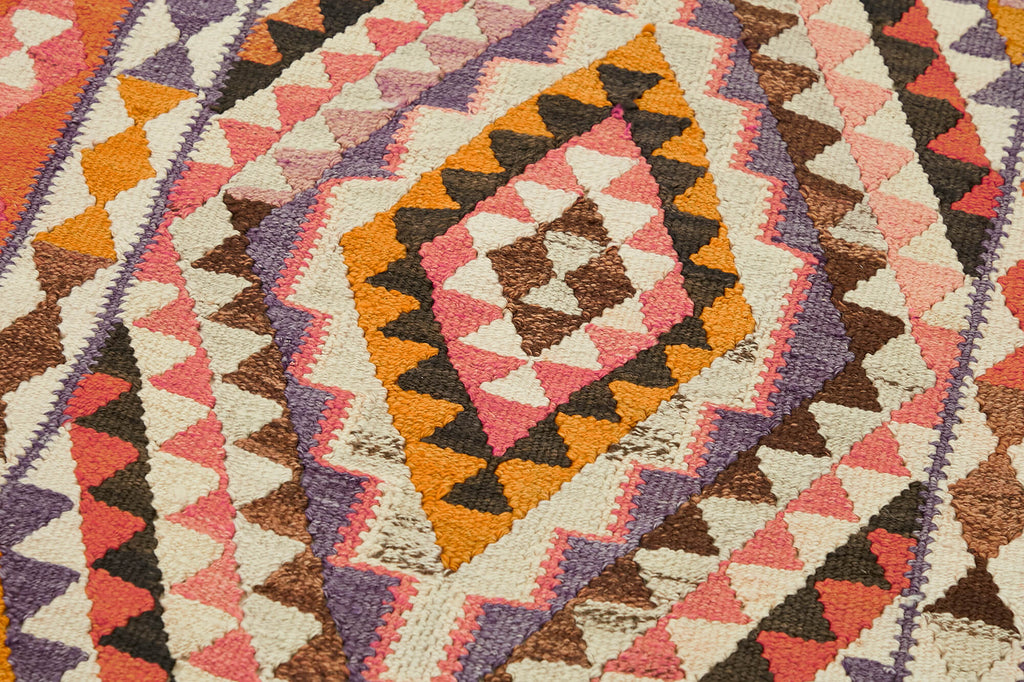Vintage Heriki Kilim Runner - Global Heritage 92x292cm detail image 5 at Sama Rugs