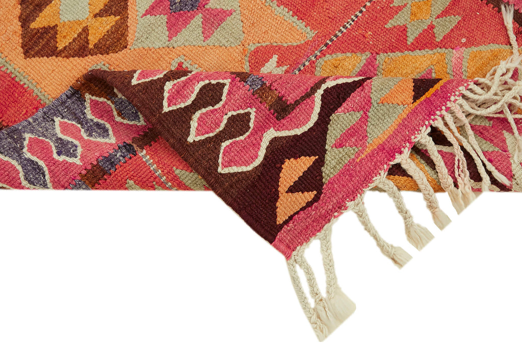 Vintage Heriki Kilim Runner - Timeless Passage 98x320cm detail image 6 at Sama Rugs