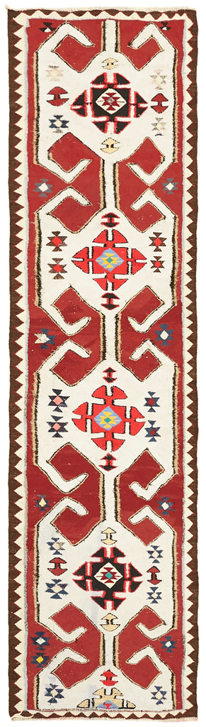 Vintage Heriki Kilim Runner - Heritage Trail 96x332cm at Sama Rugs