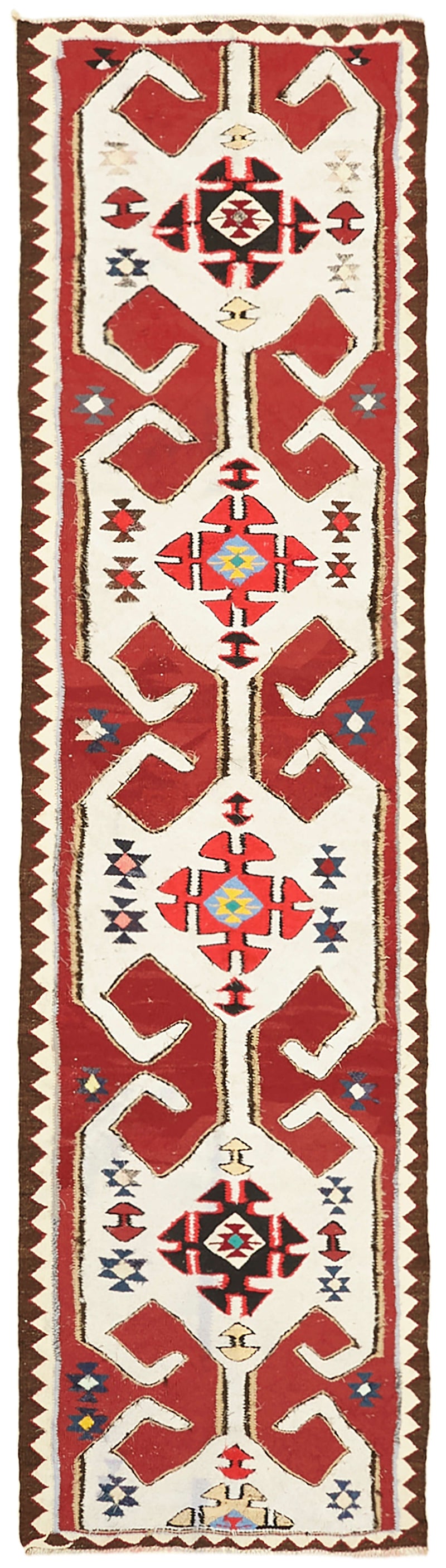 Vintage Heriki Kilim Runner - Heritage Trail 96x332cm at Sama Rugs