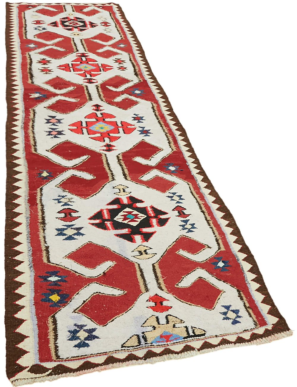 Vintage Heriki Kilim Runner - Heritage Trail 96x332cm
