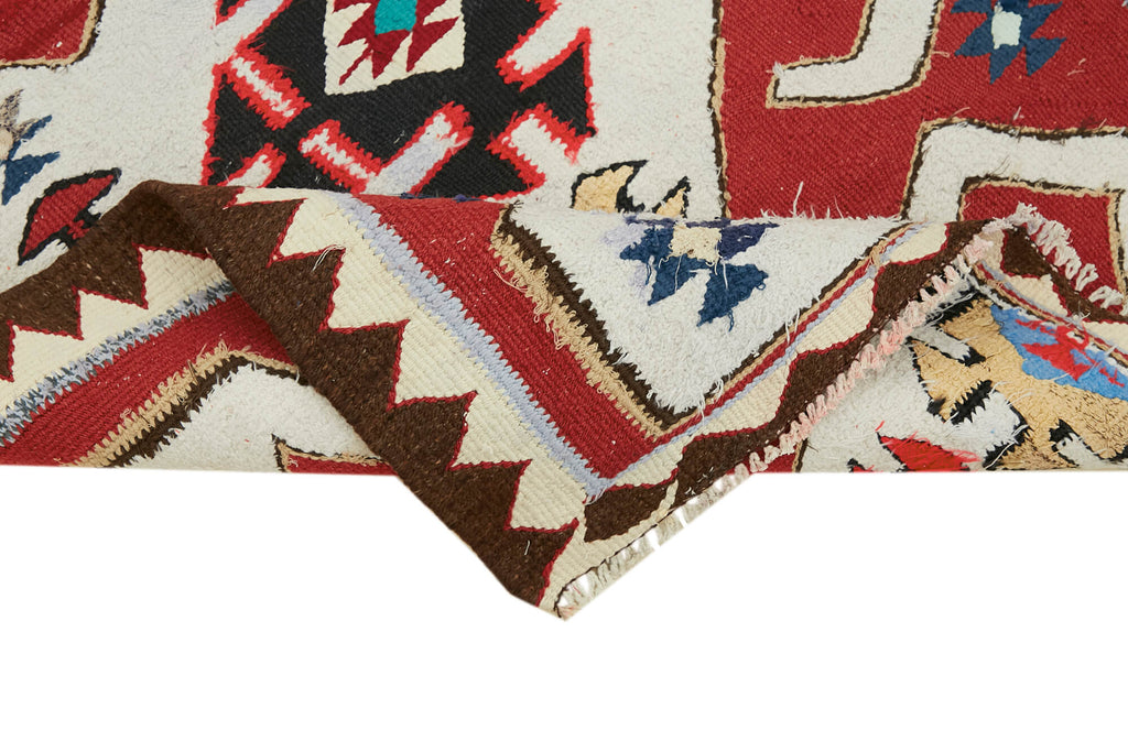 Vintage Heriki Kilim Runner - Heritage Trail 96x332cm detail image 6 at Sama Rugs