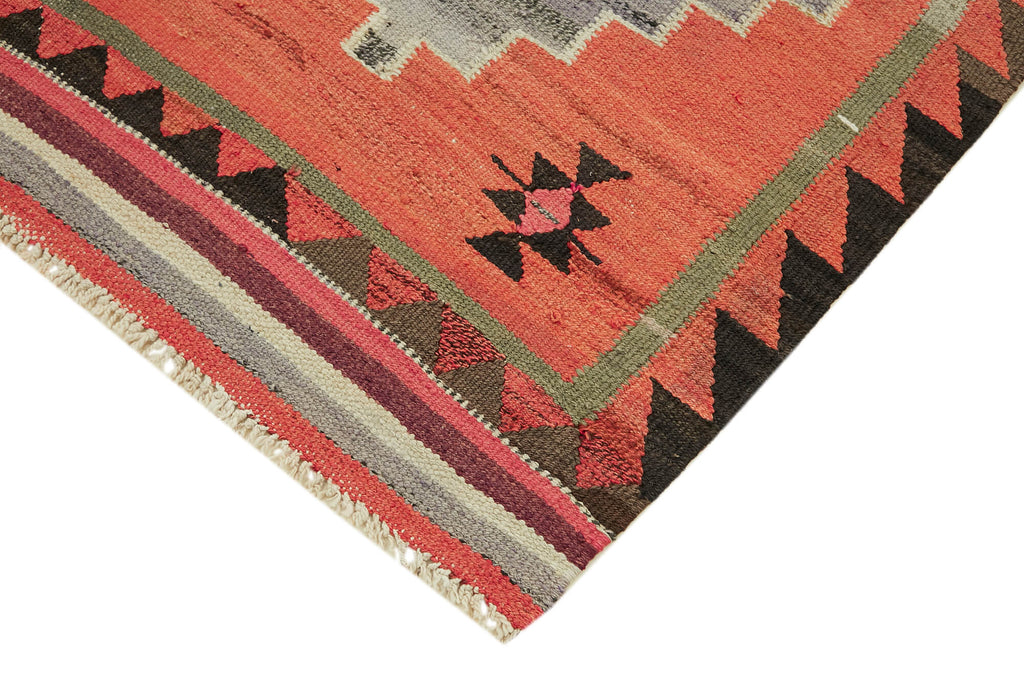 Vintage Heriki Kilim Runner - Collected Corridor 98x313cm detail image 4 at Sama Rugs