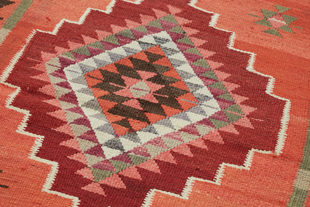 Vintage Heriki Kilim Runner - Collected Corridor 98x313cm detail image 5 at Sama Rugs