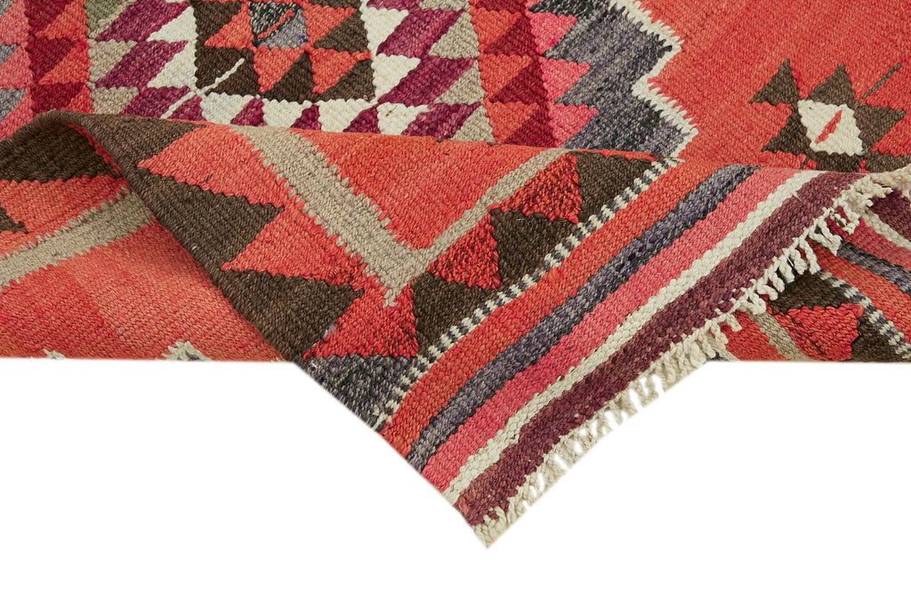 Vintage Heriki Kilim Runner - Collected Corridor 98x313cm detail image 6 at Sama Rugs