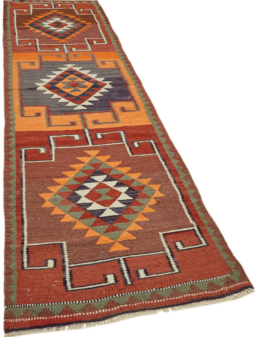 Vintage Heriki Kilim Runner - Nomad Heritage 90x318cm