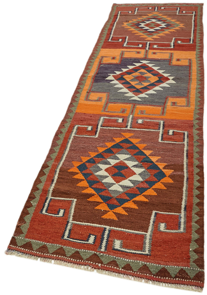 Vintage Heriki Kilim Runner - Nomad Heritage 90x318cm detail image 3 at Sama Rugs