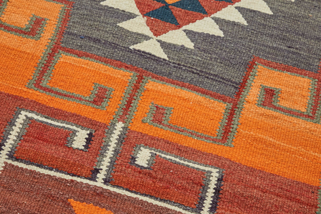 Vintage Heriki Kilim Runner - Nomad Heritage 90x318cm detail image 5 at Sama Rugs