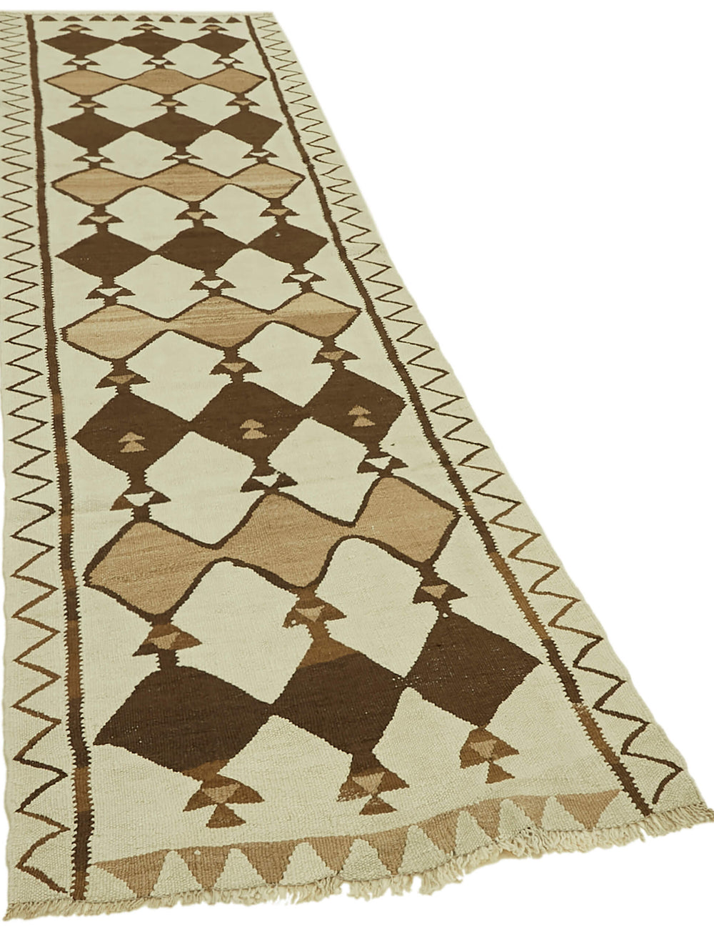 Vintage Heriki Kilim Runner - Anatolian Archive 92x305cm