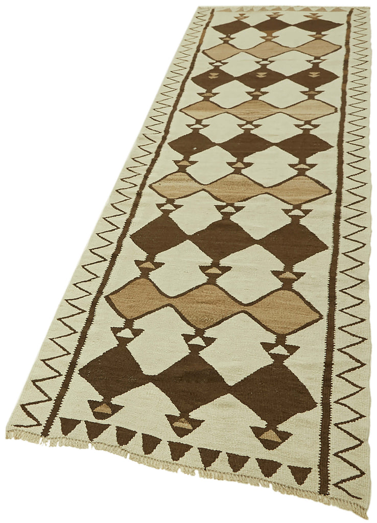 Vintage Heriki Kilim Runner - Anatolian Archive 92x305cm detail image 3 at Sama Rugs