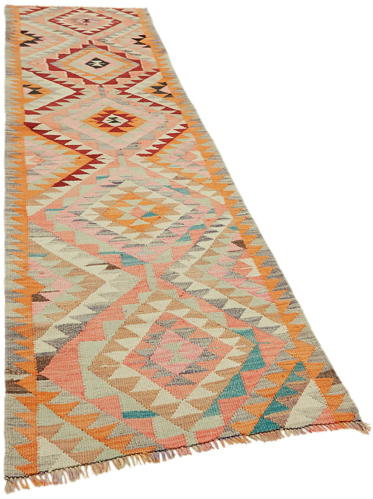 Vintage Heriki Kilim Runner - World Collected 90x322cm detail image 2 at Sama Rugs