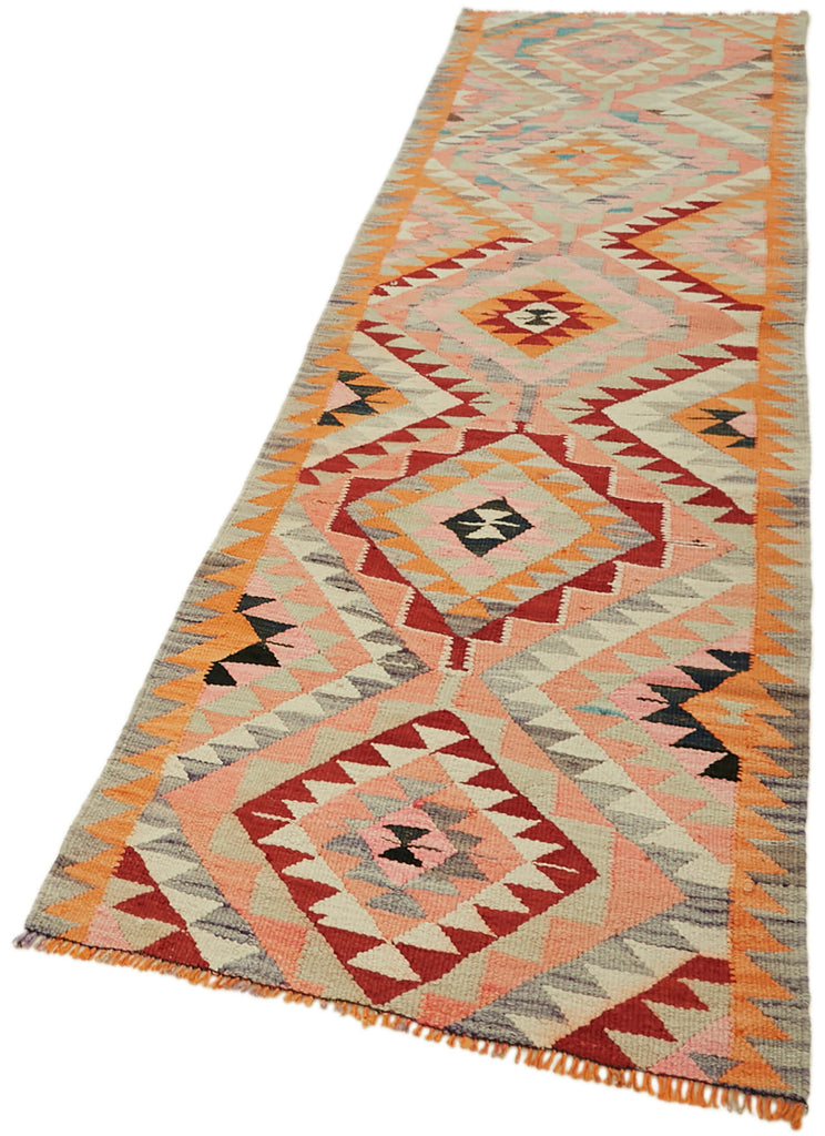 Vintage Heriki Kilim Runner - World Collected 90x322cm detail image 3 at Sama Rugs