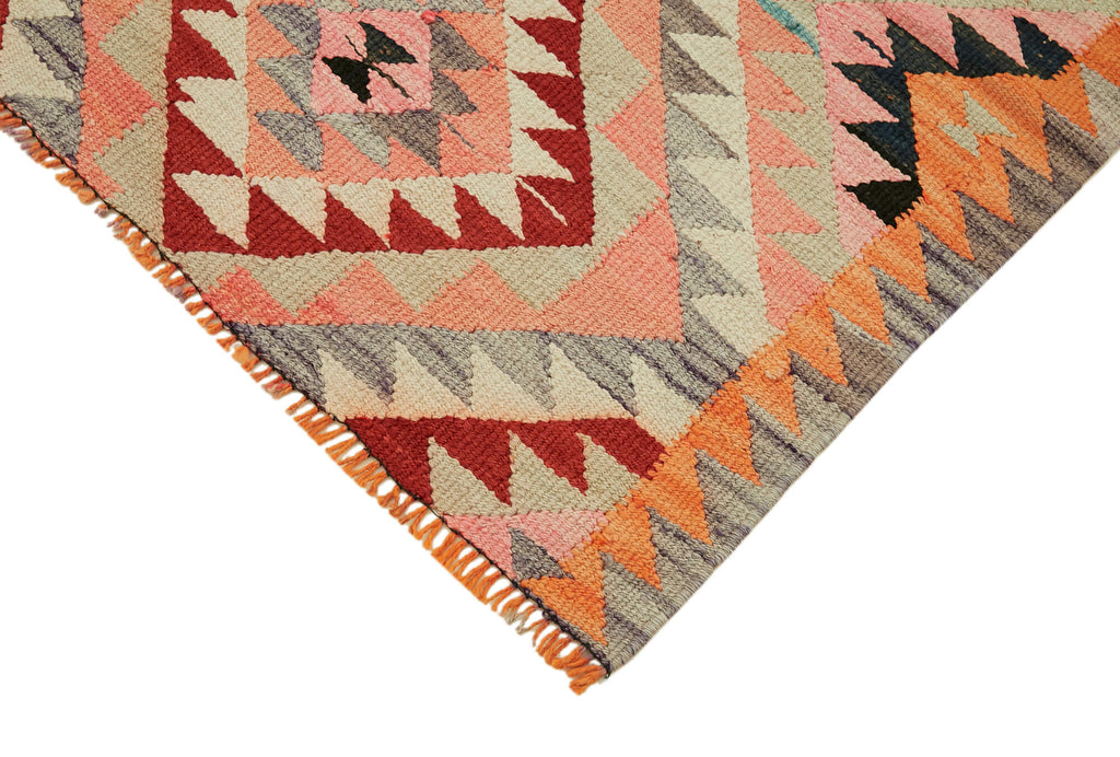 Vintage Heriki Kilim Runner - World Collected 90x322cm detail image 4 at Sama Rugs
