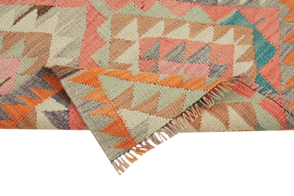 Vintage Heriki Kilim Runner - World Collected 90x322cm detail image 6 at Sama Rugs