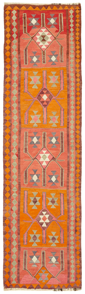 Vintage Heriki Kilim Runner - Restored Heritage 105x355cm at Sama Rugs