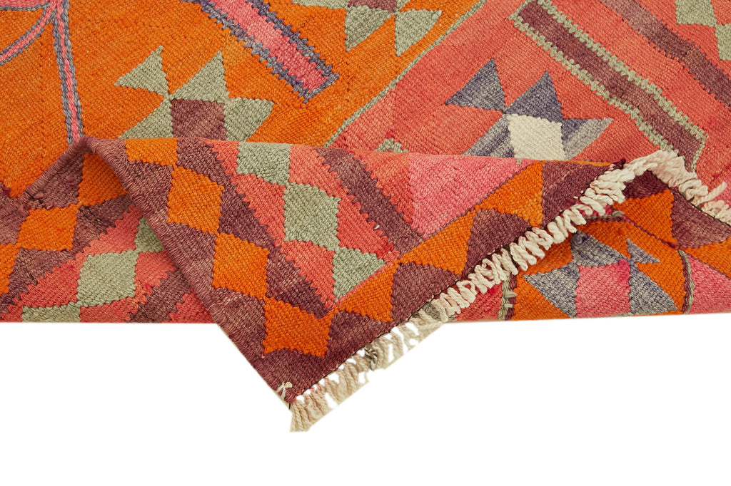 Vintage Heriki Kilim Runner - Restored Heritage 105x355cm detail image 6 at Sama Rugs